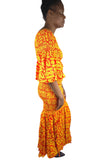 African Long Smoked Mermaid/Fish Tail Dress
