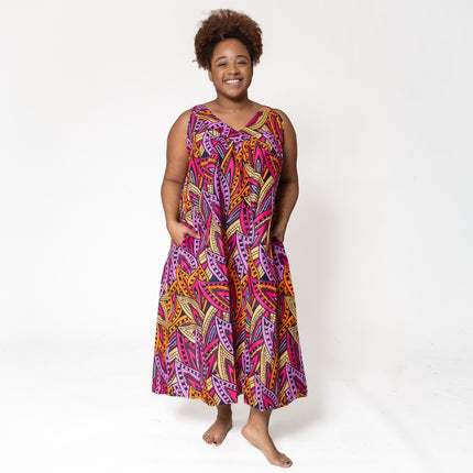 Ankara Print Sleeveless House Dress