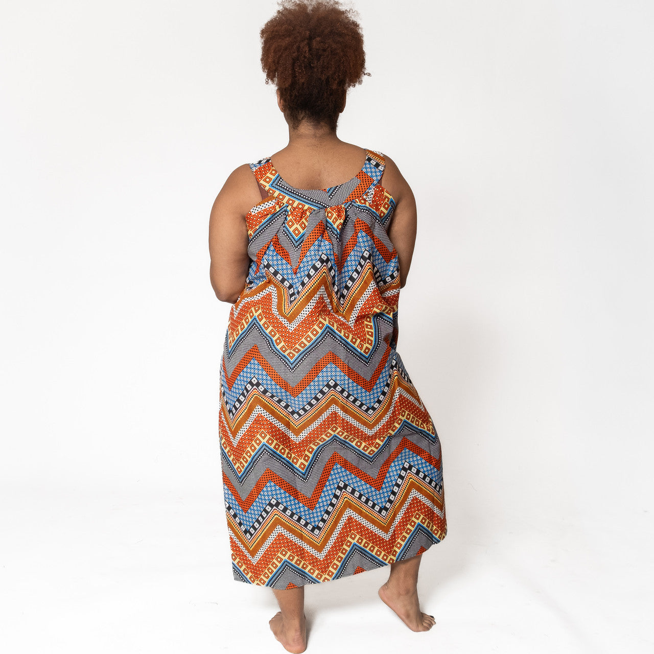 Ankara Print Sleeveless House Dress
