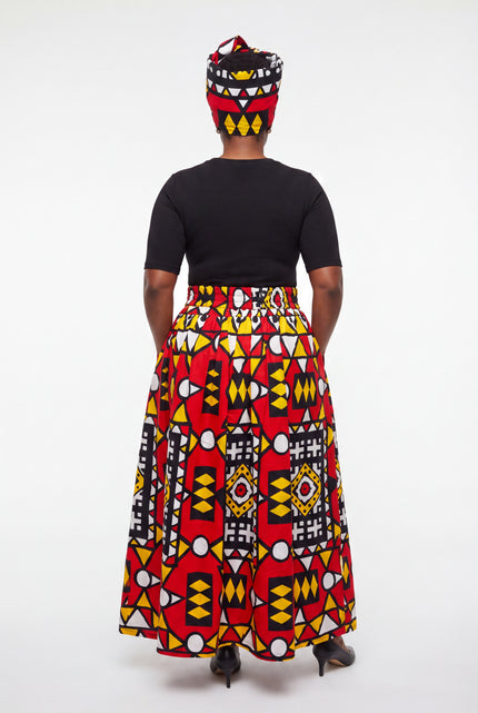 The Red Samakaka Maxi Skirt Set