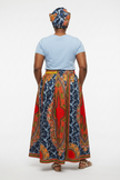 Dashiki Camouflage Maxi skirt & handbag Set
