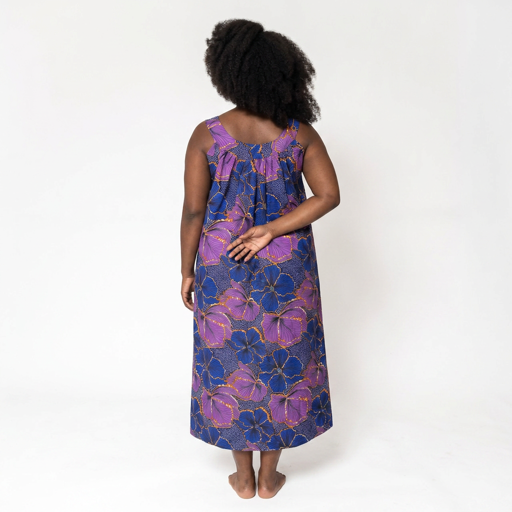 Ankara Print Sleeveless House Dress
