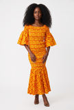 African Long Smoked Mermaid/Fish Tail Dress