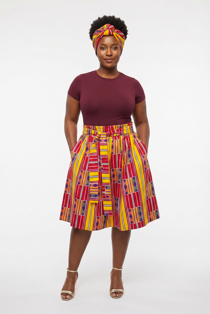 La Grace Adom Radiance Kente Skirt