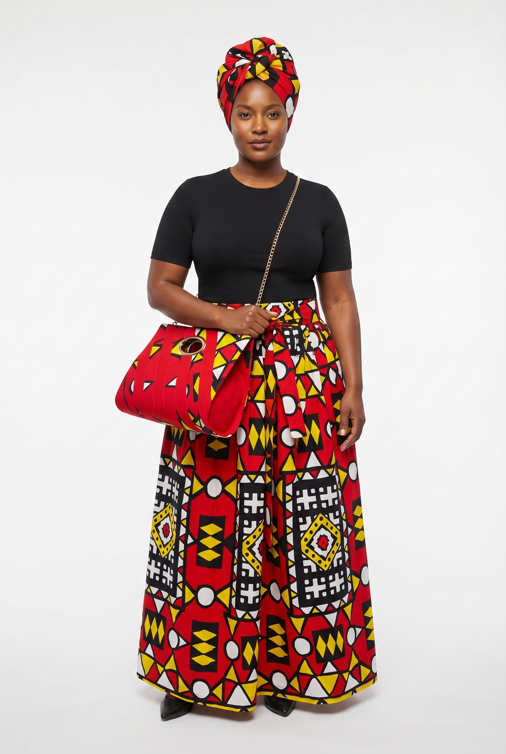The Red Samakaka Maxi Skirt Set