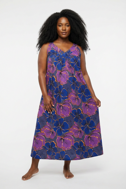 Ankara Print Sleeveless House Dress