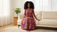 Ankara Print Sleeveless House Dress