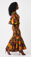 African Long Smocked Mermaid/Fish Tail Dress